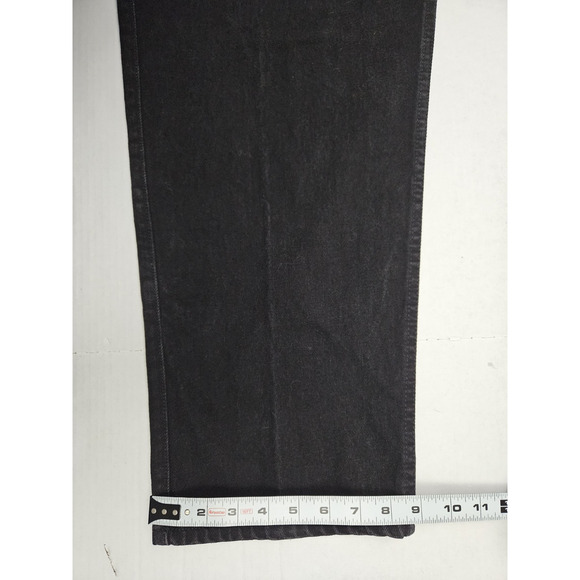 Vintage 90s Levi's 545 Jeans Men's 44x30 Black Loose Fit Baggy Brown Tab Y2K - Picture 6 of 11